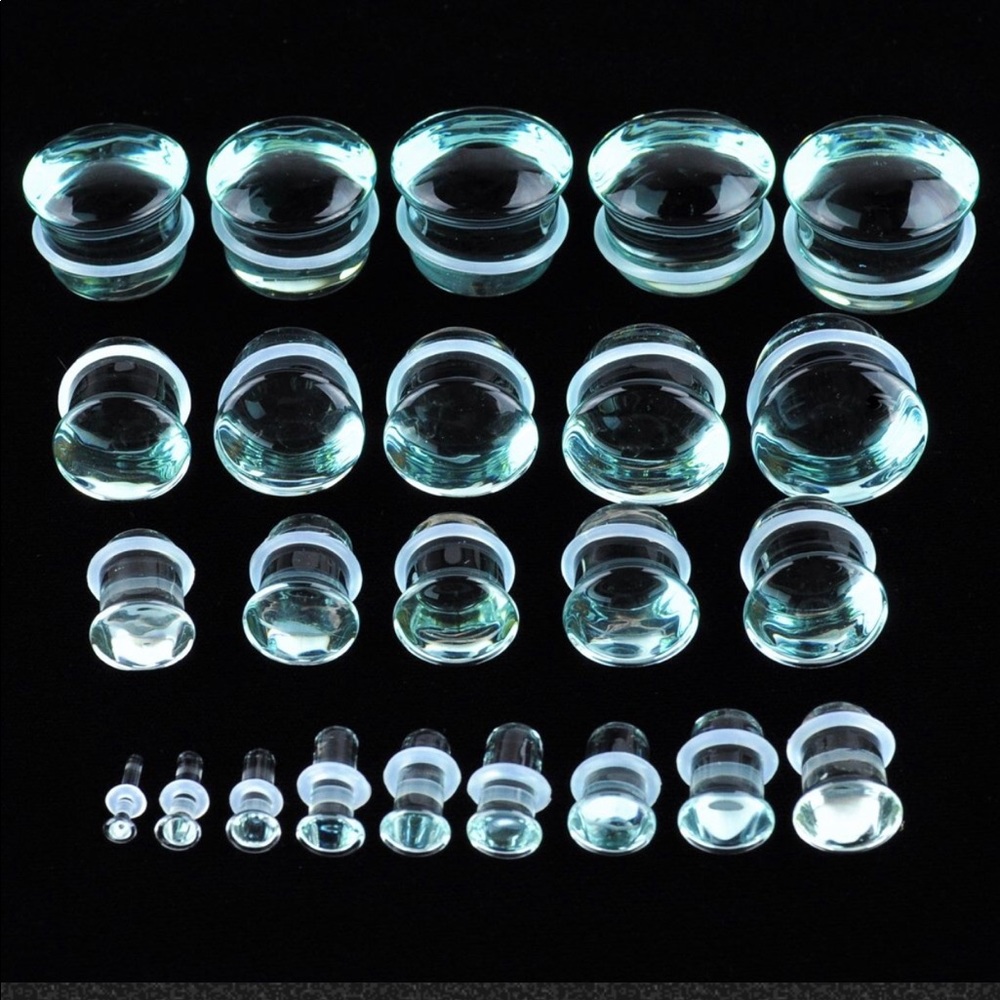 Single Flare Glass Plugs